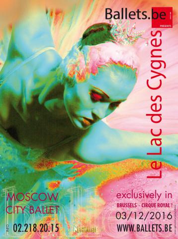 Affiche. Cirque Royal. Lac des Cygnes. The Moscow City Ballet. 2016-12-03